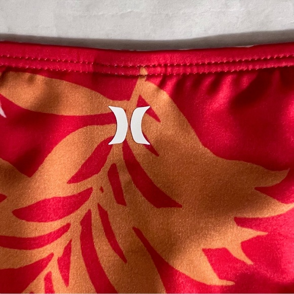 Hurley Floral Bikini Set Red/Orange Multi Size Medium - Picture 13 of 15